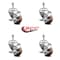 Service Caster 3.5 Inch High Temp Glass Filled Nylon 10mm Threaded Stem Caster Set with Brake SCC-TS20S3514-GFNSHT-TLB-M1015-4 - alternate 2